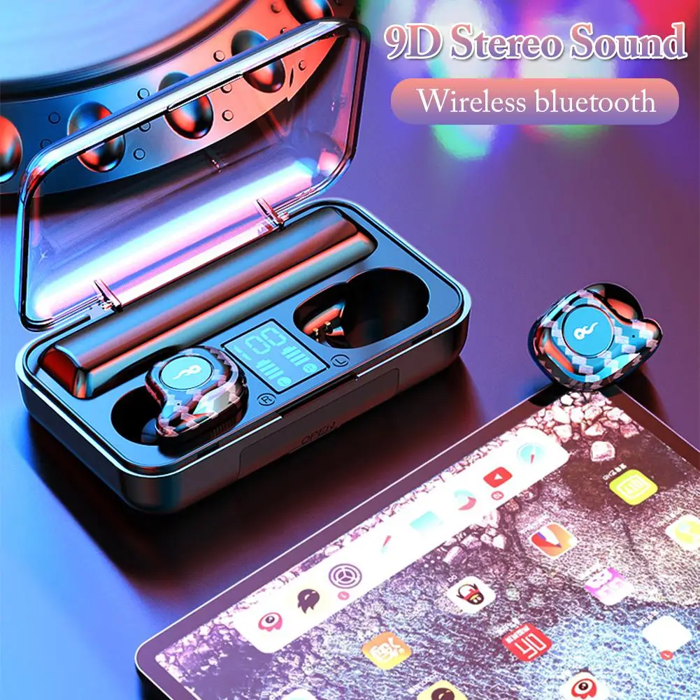 M20 беспроводная Bluetooth гарнитура TWS 5 0 Кнопка Беспроводное управление стерео