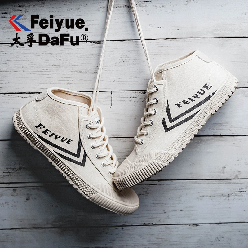 Feiyue/Коллекция 922 года; оригинальная парусиновая обувь; Мужская и женская обувь; высокие рыцарские вулканизированные кроссовки; Повседневные Дышащие трендовые Нескользящие туфли