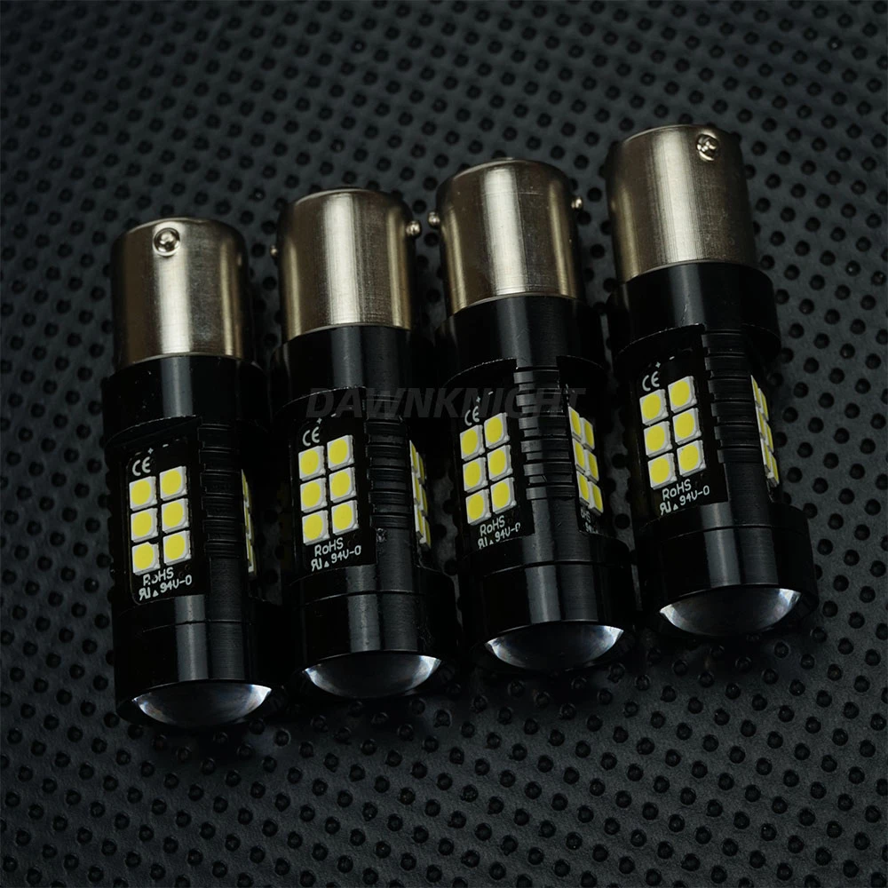 2 шт. Автомобильные светодиодные лампы для указателей поворота 1156 1157 21SMD 3030 BA15S BAY15D