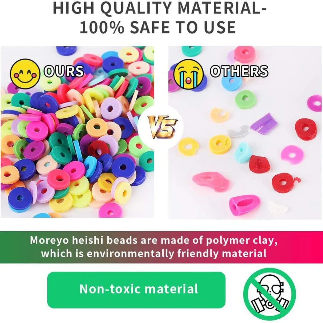 

Набор из бисера для самостоятельного изготовления глины, плоских украшений, круглых отверстий