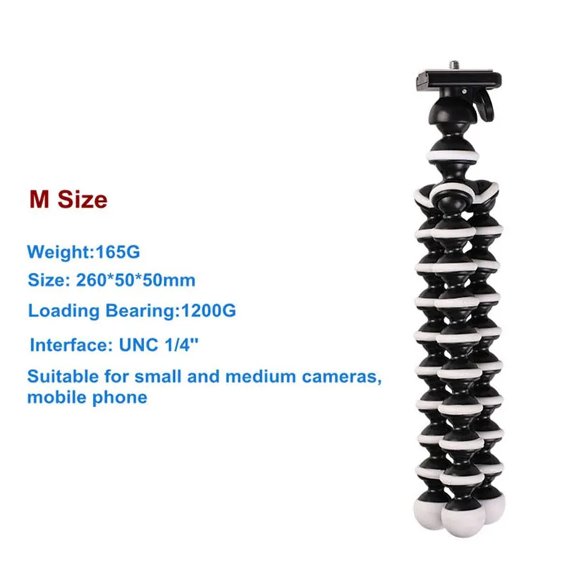 flexible octopus super large mini size desk lazy phone bracket stand holder tripods for gopro dslrs digital camera free global shipping