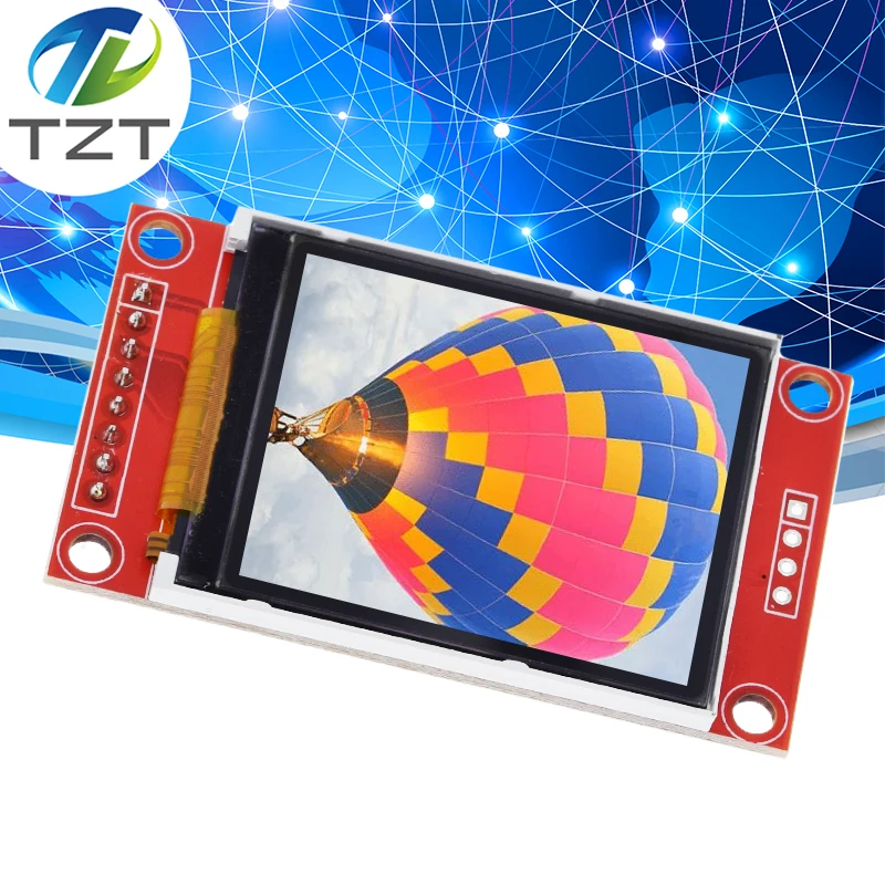 

TZT 1.8 inch TFT LCD Module LCD Screen Module SPI serial 51 drivers 4 IO driver TFT Resolution 128*160 For Arduino