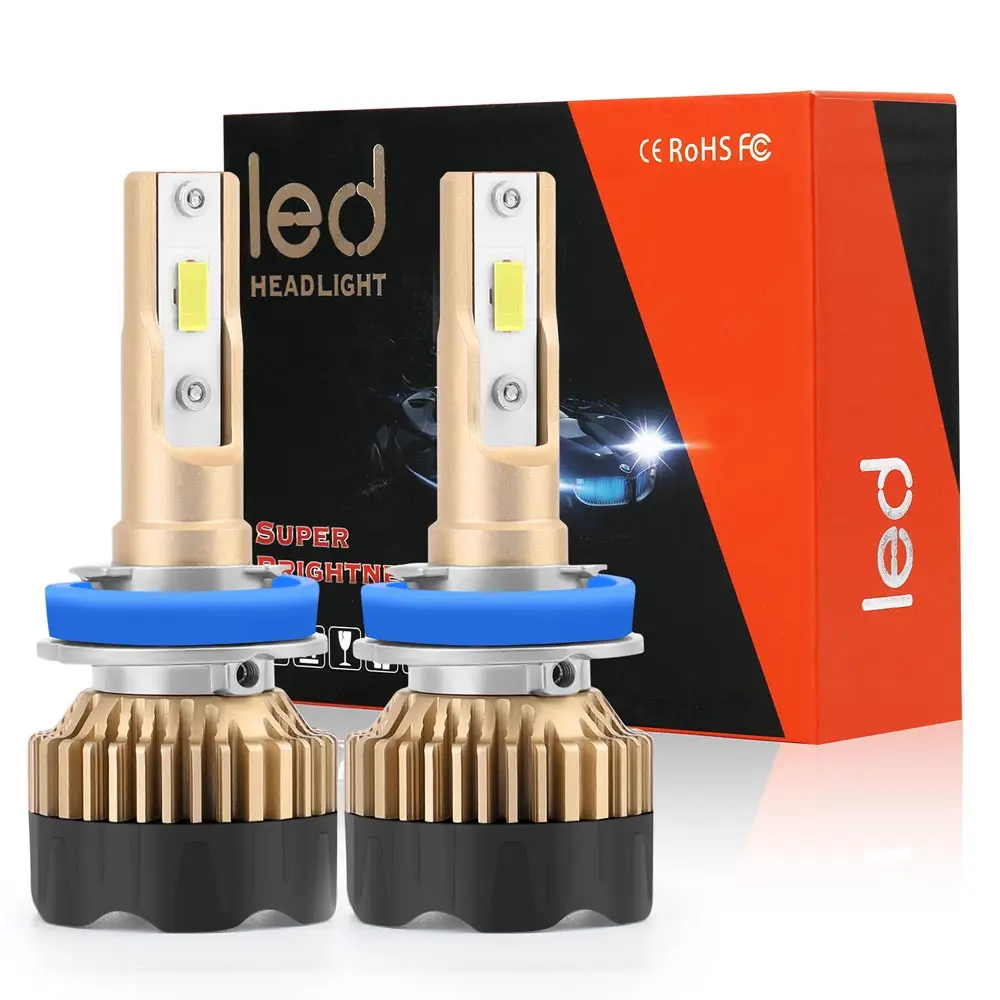 H11 Автомобильный светодиодный фар H7 9005 9006 9007 H13 H4/9003/HB2 Conversion Kit H8, H9 светодиодный 9000lm 6000K холодный белый