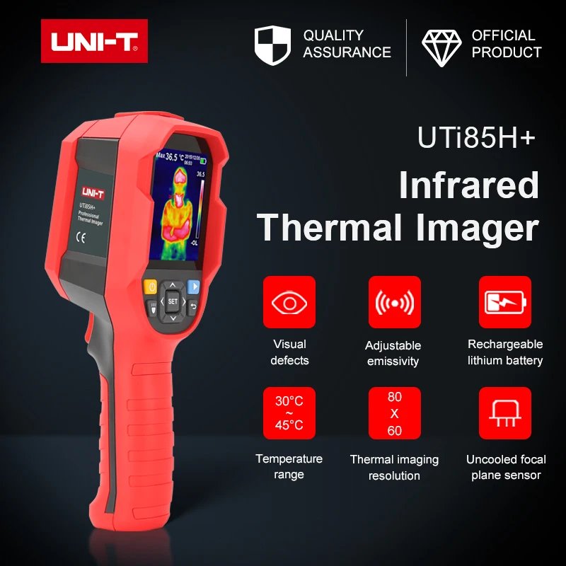 Портативный тепловизор с инфракрасной камерой UTI260K термометр ЖК дисплеем UTI165K