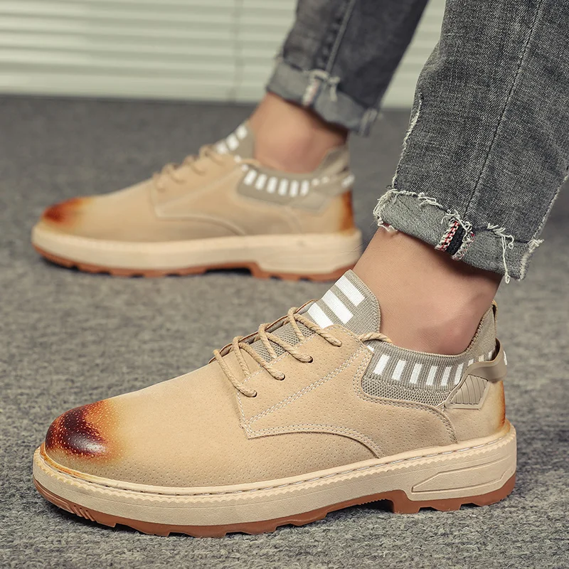 Мужские легкие кроссовки Повседневная Удобная обувь на плоской подошве с