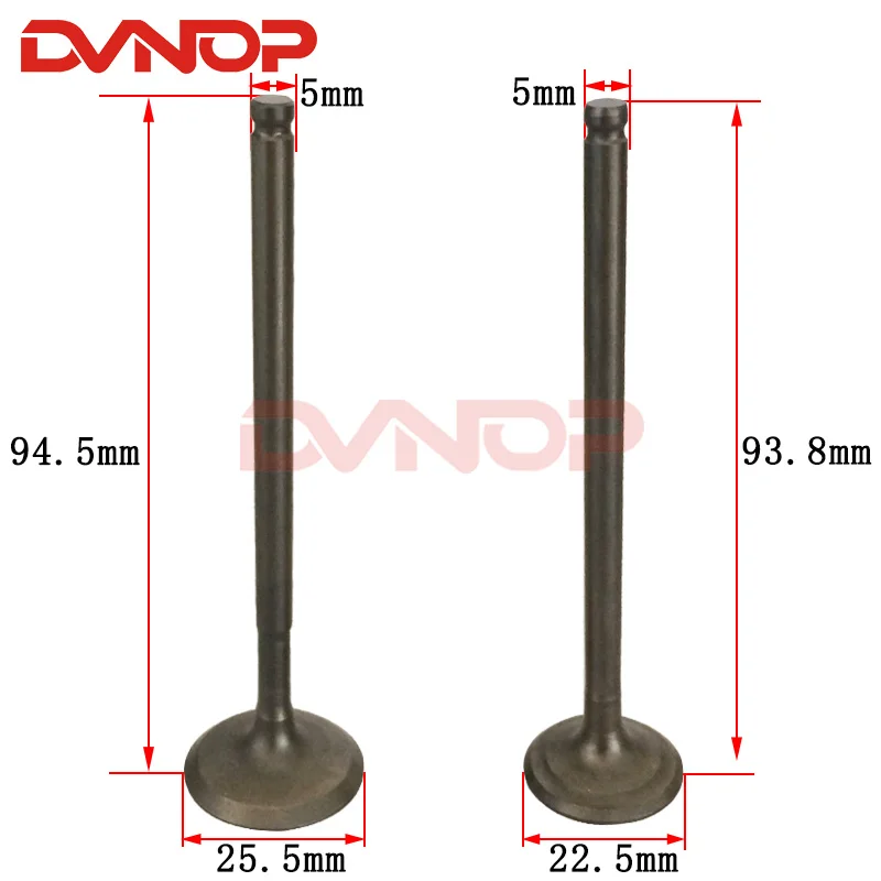 Двигатель мотоцикла клапан Впускной Выпускной стволовый для Suzuki EN125 EN 125 125cc