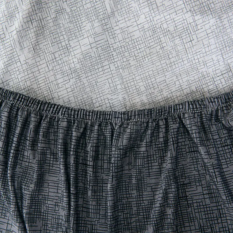 Чехлы для дивана в гостиную однотонный эластичный чехол Серый на 3 места