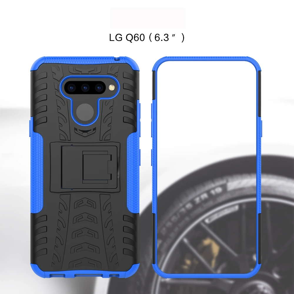 Противоударный чехол для телефона LG Q60/LG K50/LG X6 2019/LG K50 ThinQ Heavy Duty Armor двухслойный