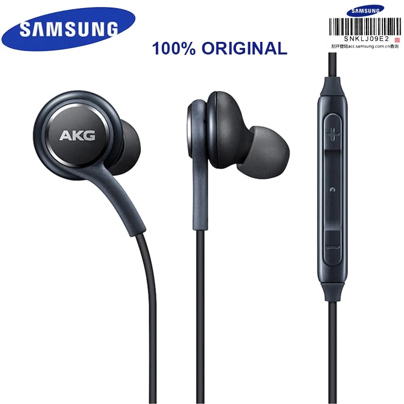 black without box Наушники samsung EO-IG955 3,5 мм наушники-вкладыши с микрофоном Проводная гарнитура для huawei samsung Galaxy S8 S9 с подарком - Цвет: black without box