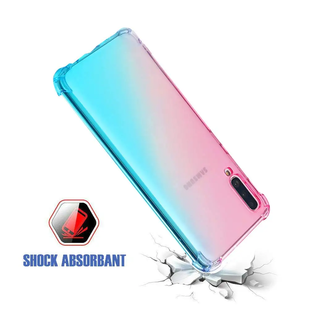 Чехол для Samsung Galaxy A10 A20 A30 A40 A50S ударопрочный гибкий защитный чехол из ТПУ мягкий