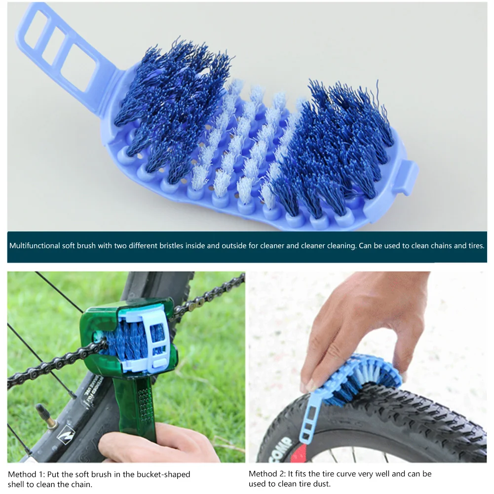 Велосипедные аксессуары многофункциональная зубная щетка для мытья цепи серп