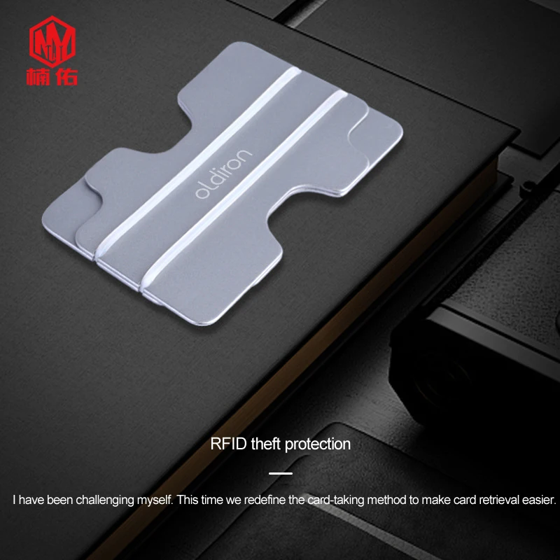 1 шт. Открытый EDC алюминиевый сплав RFID кошелек держатель кредитной карты визитные