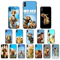 yndfcnb anime ice age phone case for iphone 11 12 mini pro max x xs max 6 6s 7 8 plus 5 5s 5se xr se2020
