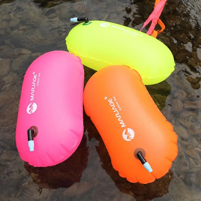 

PVC Swimming Buoy Safety Dry Tow Bag Float Inflatable Signal Drift Bag Inflatable Life Saving Swim Buoy Buoyancy 8KG