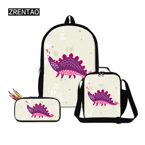 zrentao 3 picsset backpack children mochilas double shoulder backpack teenagers book bags school backpacks travel backpacks free global shipping