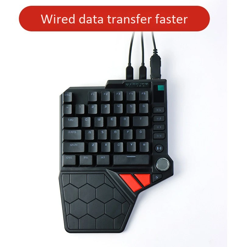 Проводной 35 ключей с помощью одной руки клавиатура PUBG конвертер адаптер Мышь