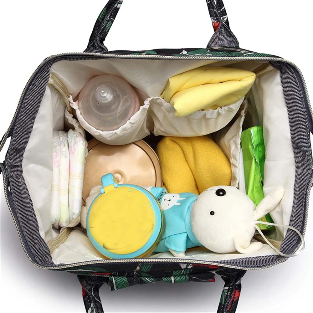 Bolsa de pa&ntilde;ales de maternidad, mochila de gran capacidad para cochecito de beb&eacute;, bolso de lactancia para mam&aacute;, cambiador de pa&ntilde;ales para el cuidado del beb&eacute;, 35 colores-2