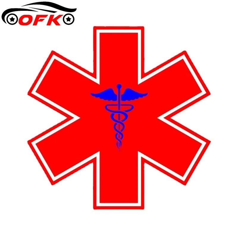 

For Red Cross Car Decal Personality Creative Stickers Vinyl Material Scratch-proof Decals for JDM SUV RV