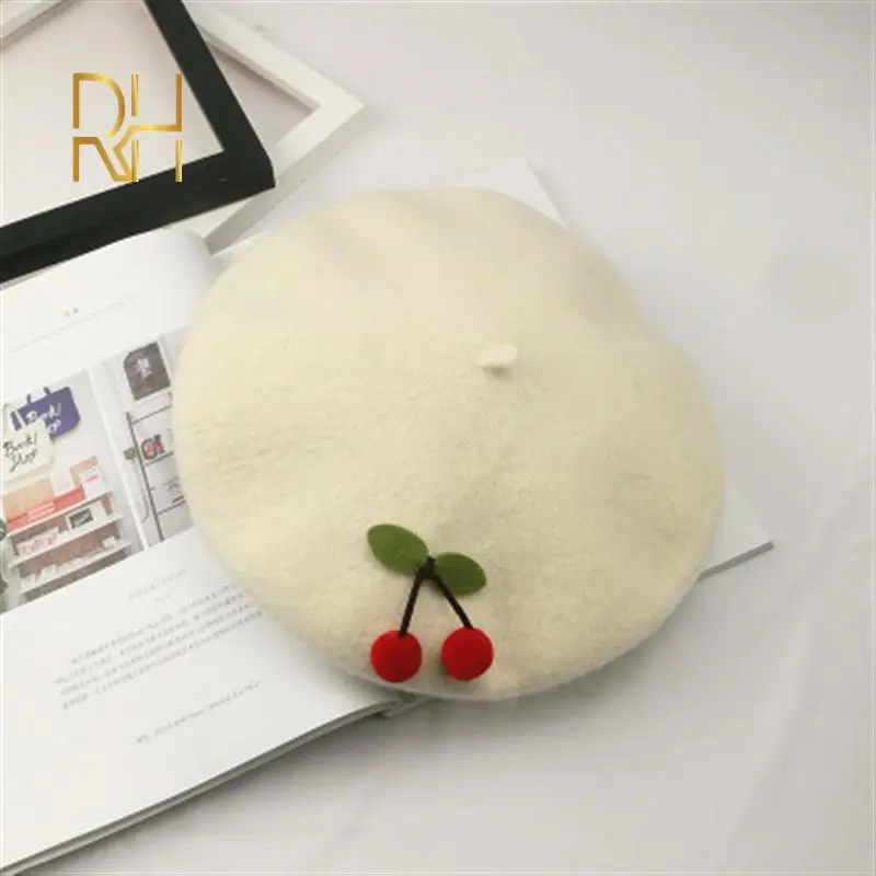 Женский шерстяной берет Красный вишневого цвета художник французский женский