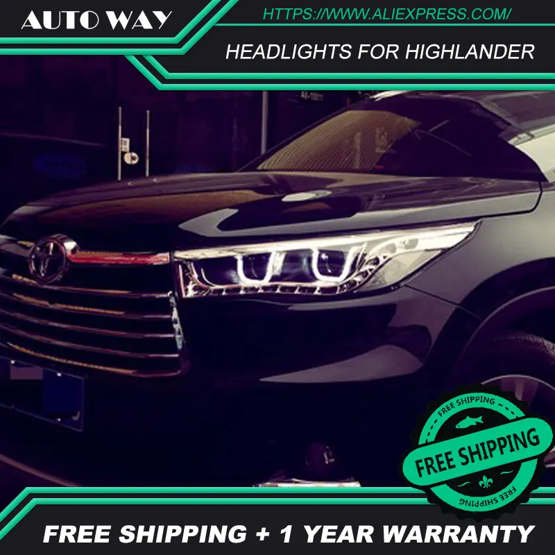 Автомобильный Стайлинг светодиодный HID Рио фара Highlander Головной фонарь чехол для