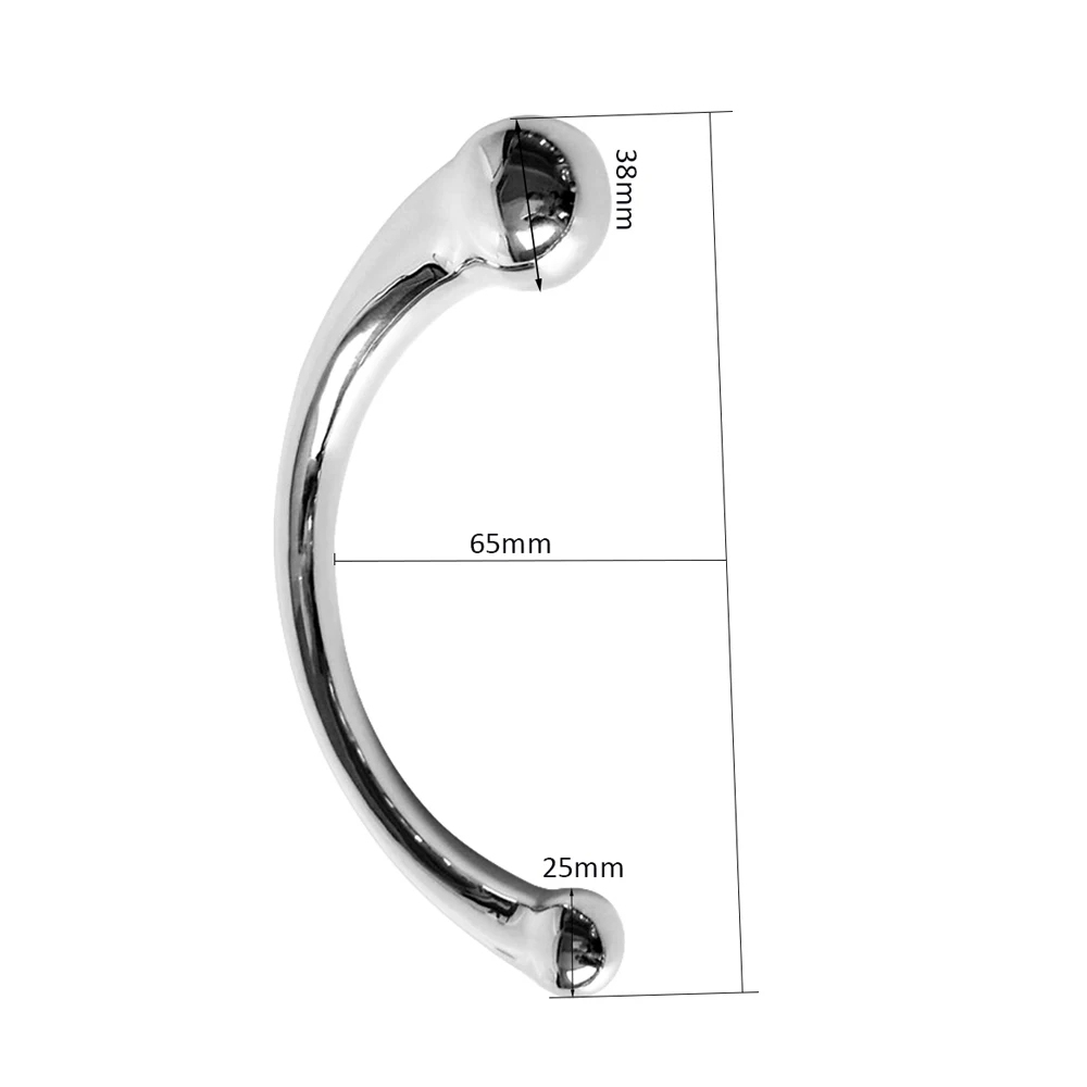 Взрослые секс игрушки массажный палочка G Нержавеющая сталь двойной конец чистый