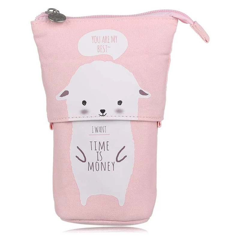 

Трансформатор Подставка для хранения карандашей мультяшный милый кот Телескопический Карандаш Чехол Органайзер ручка чехол коробка, бела...