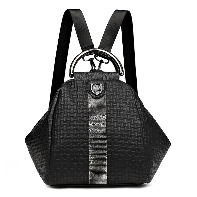 

Bag female 2020 new diamond backpack female Korean elephant pattern portable personality shoulder bag travel backpack