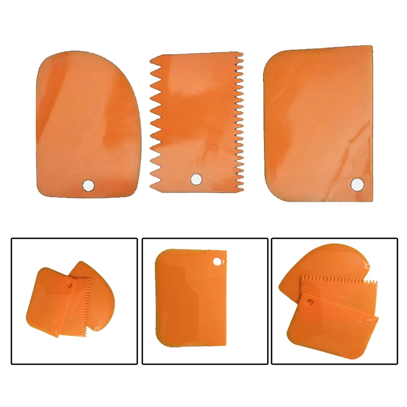 3 шт./компл. инструмент для украшения торта с пластиковым лезвием