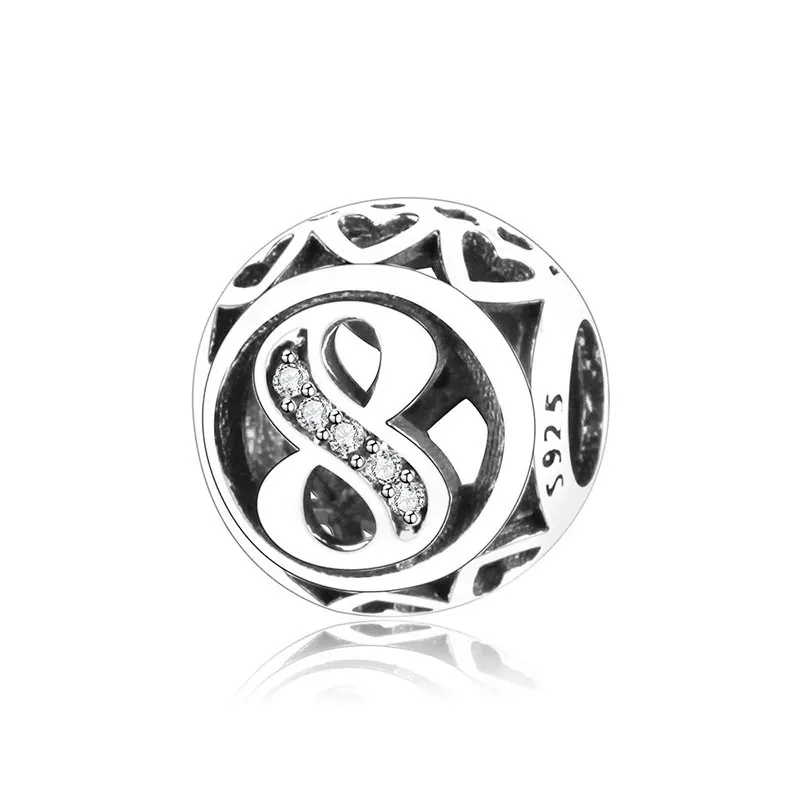 2019 Летняя коллекция 925 стерлингового серебра номер от 1 года до 9 круглый шарик