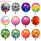 2 шт., 22-дюймовые 4D фотообои, Круглый гелиевый шарик из фольги, рождественские украшения для свадьбы, дня рождения