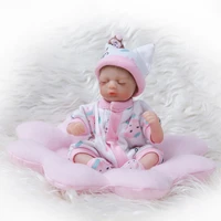 flexible silicone reborn doll toy baby simulation play house game toy soft clothes doll kids toddler supplies