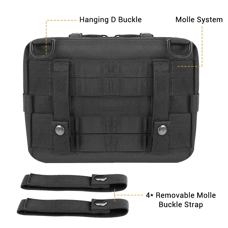 BOWTAC тактический Molle медицинская сумка EDC EMT Военная карта карман пакет утилита