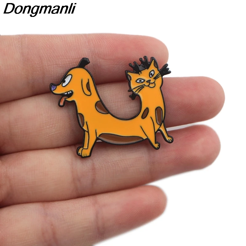 P3933 Dongmanli аниме ювелирные изделия забавная кошка милая собака металлические