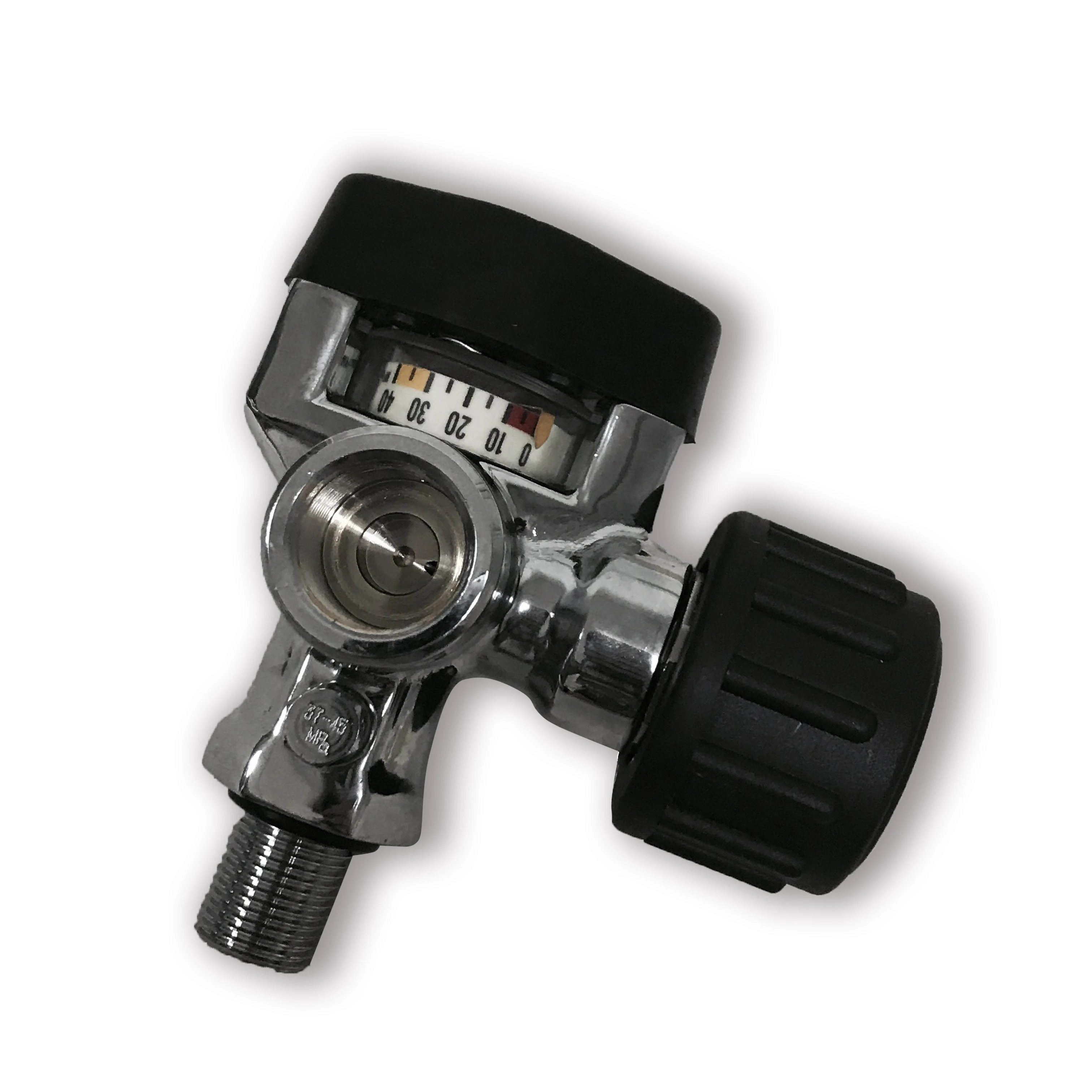 AC921 Воздушный бак Pcp клапан M18 * 1 5 30 мпа 4500psi с манометром высокого давления для