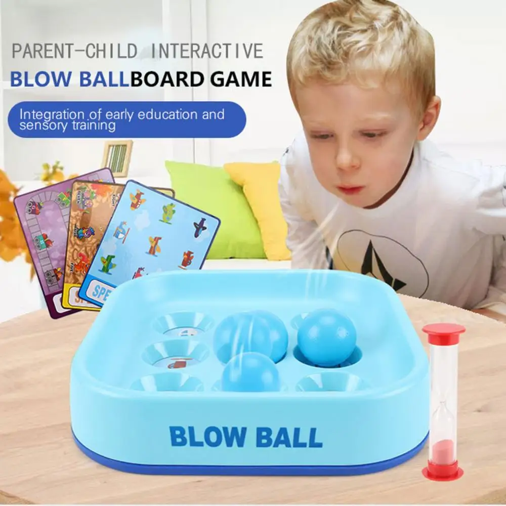 

New Children's Vital Capacity Training Blowing Ball Game Chess Parent-Child Funny Education Interactive Toy for Gift