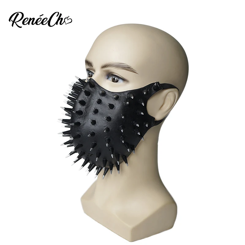 Маска для лица с заклепками Reneecho черный шлем смерти стимпанк Хэллоуин косплей