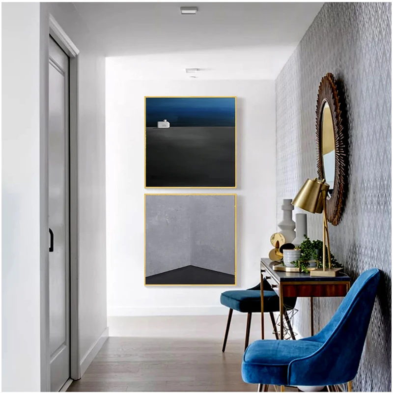 Красочные архитектурные пейзажи скандинавский холст постер картина