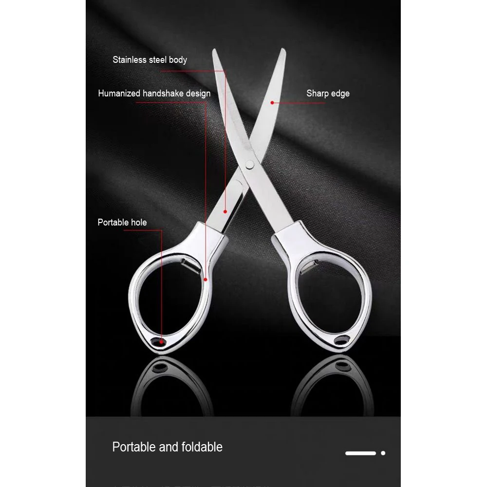 

Mini Stainless Steel + ABS Folding Scissors Keychain Fishing Scissor Cutter Camping Tool G08 Whosale&DropShip