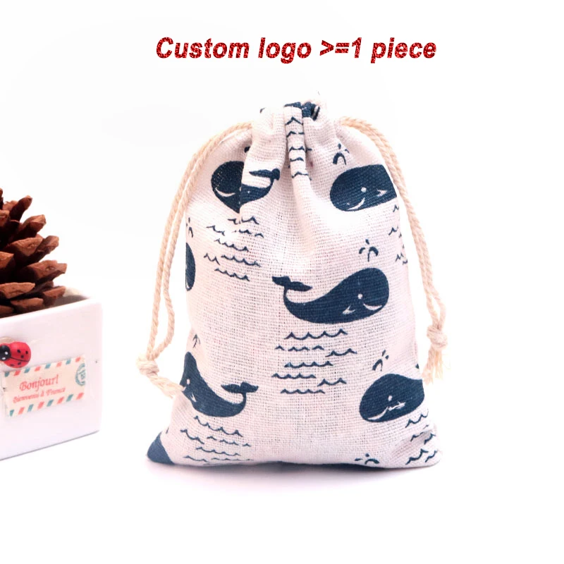 Модная хлопковая льняная Подарочная сумка декоративные сумки сумка/ювелирные