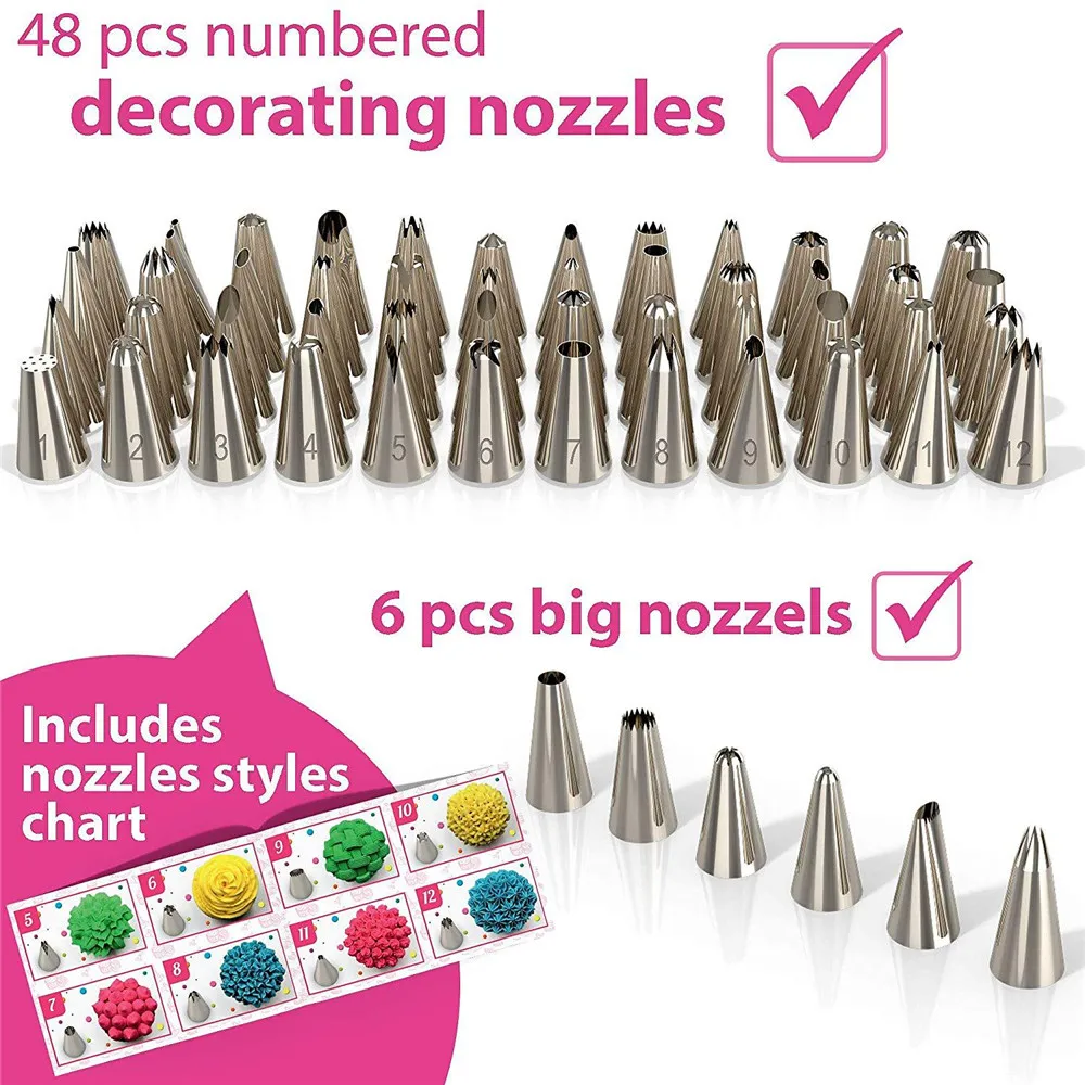 92 шт. инструменты для украшения тортов кремообразные Кондитерские насадки