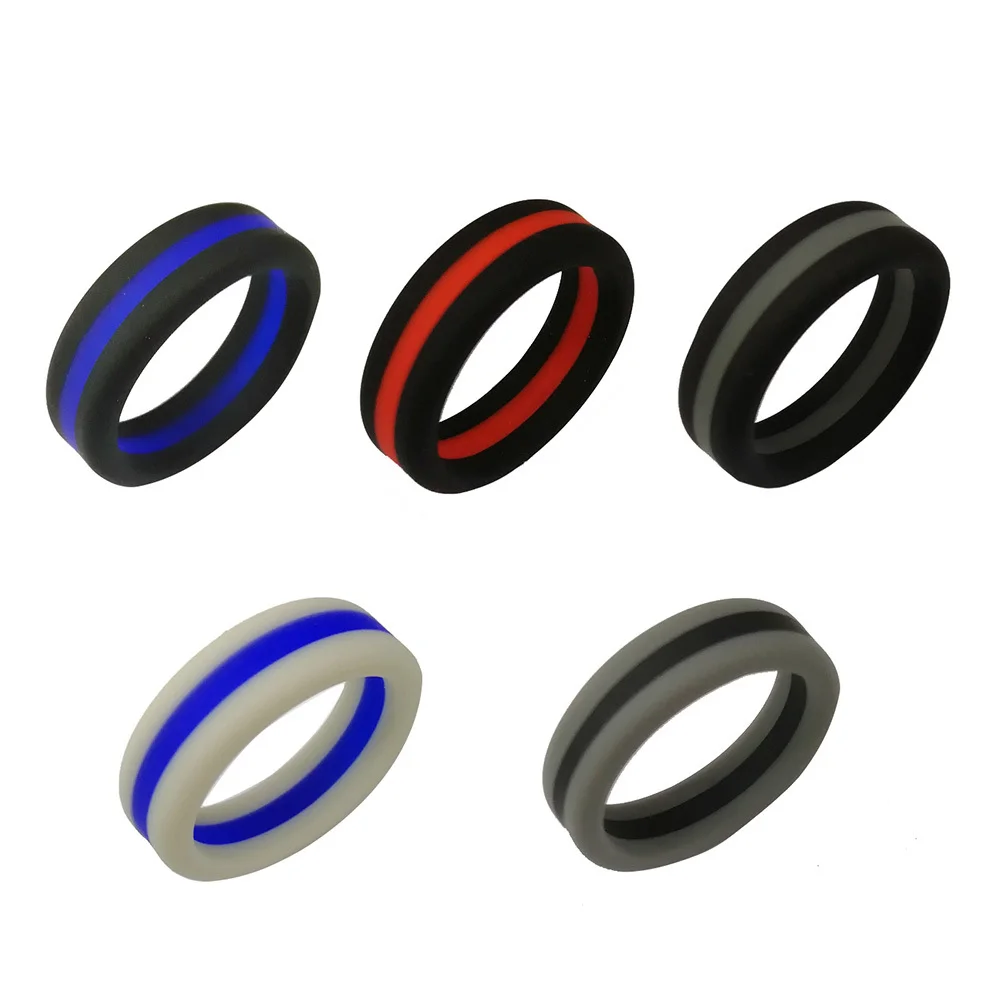 Новое поступление 8 мм ширина Силиконовое кольцо Свадебные помолвки Ювелирные