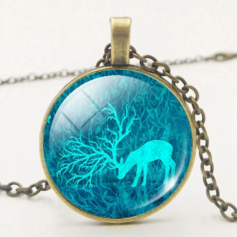 2019 новый трехцветный размытый олень тренд таинственный ретро стеклянный