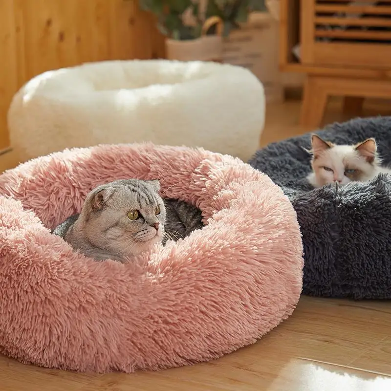 120 см ортопедическая кровать собаки удобные пончик Cuddler круглая для мягкие