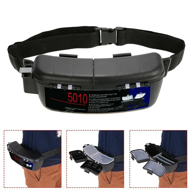 Multi-functional Fishing Tackle Box Waterproof Lure Baits Hooks Reels Waist Storage &ampT8 | Спорт и развлечения