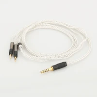 audiocrast 2 5mm3 5mm4 4mm balanced 8 cores silver plated headphone cable for ath r70x