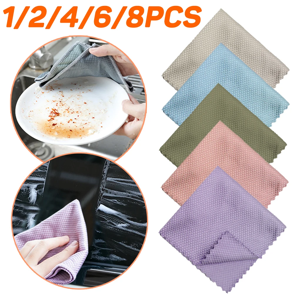 Салфетка из микрофибры для чистки Полотенца рассасывающиеся Стекло Кухня