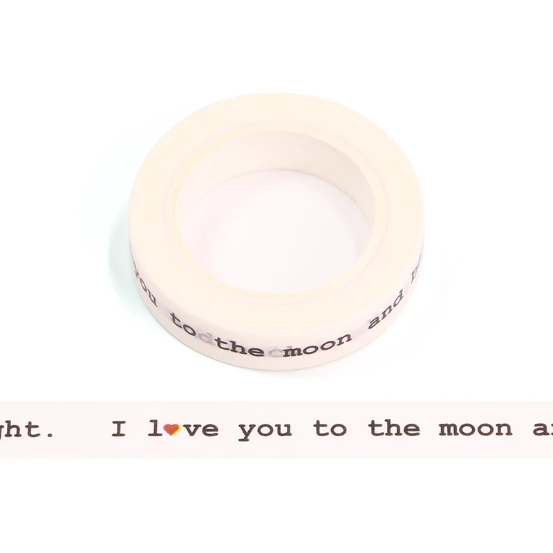 

1PC 10MM*10M Valentine Romantic Love White Decorative Washi Tape DIY Scrapbooking Masking Tape School Office Supply