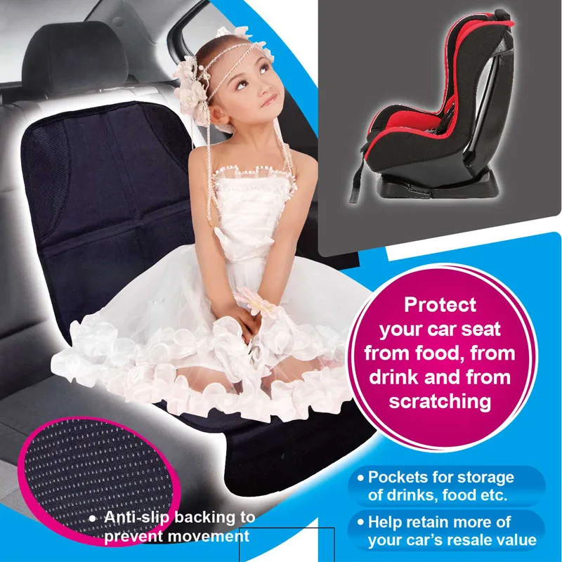 Новый чехол для автомобильного сиденья защитный коврик черный Легкая очистка