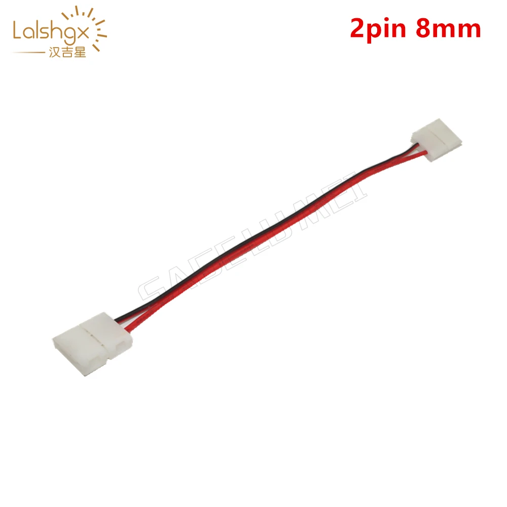 

100 шт./лот 2-контактный 4-контактный 8 мм 10 мм кабель с двойным разъемом 15 см для SMD 5050 3528 2835 одноцветная Светодиодная лента RGB
