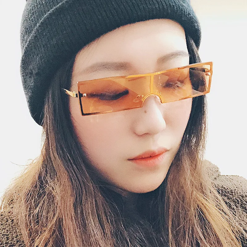 

Rectangle Rimless Sunglasses Women Metal Glasses Fashion 2021 Shade For Men Vintage Retro Sun Glasses Goggles Gafas De Sol UV400